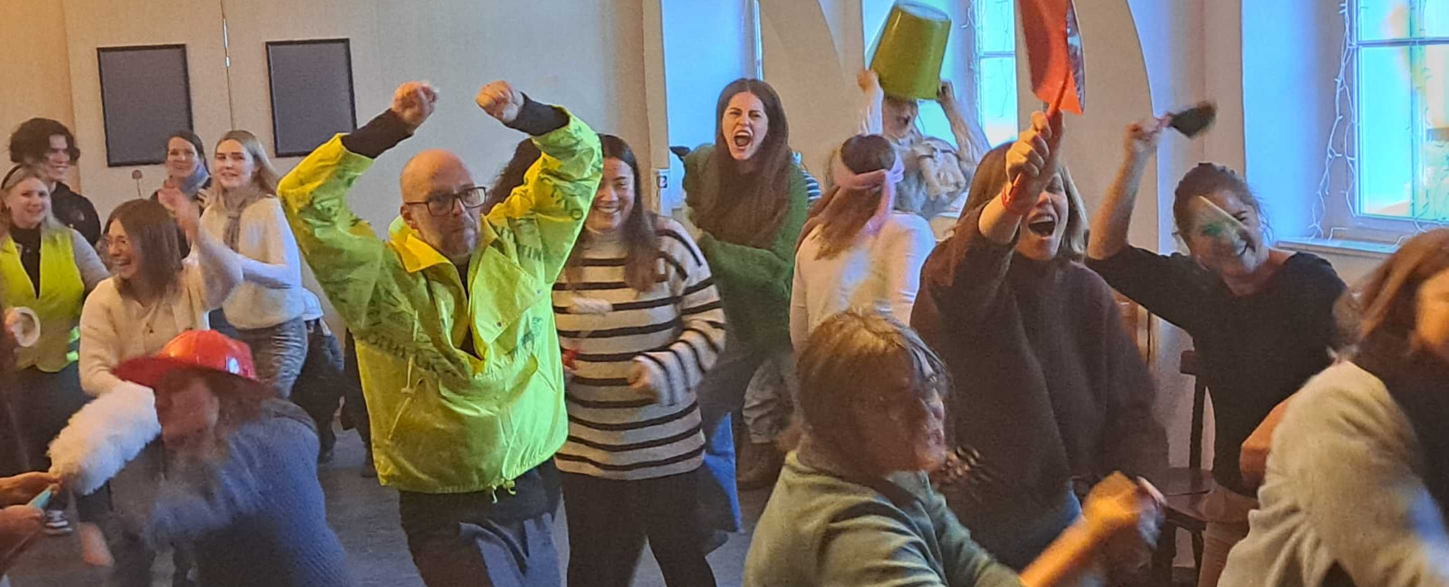 Studierendengruppe in Action