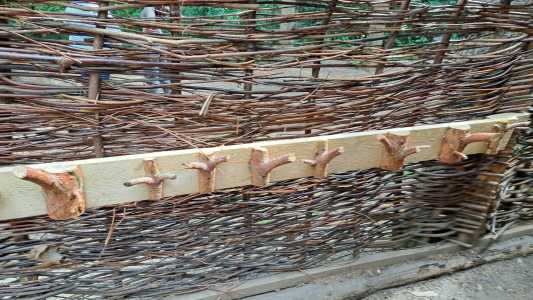 Garderobe aus Naturmateriaklien
